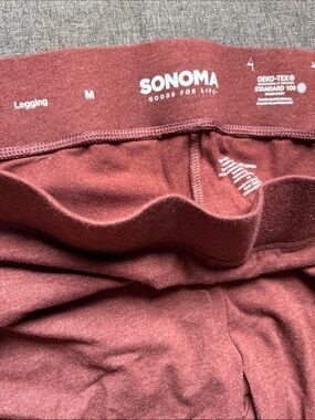 SONOMA Girls' Maroon/Burgundy Leggings - Soft Stretch Everyday Wear